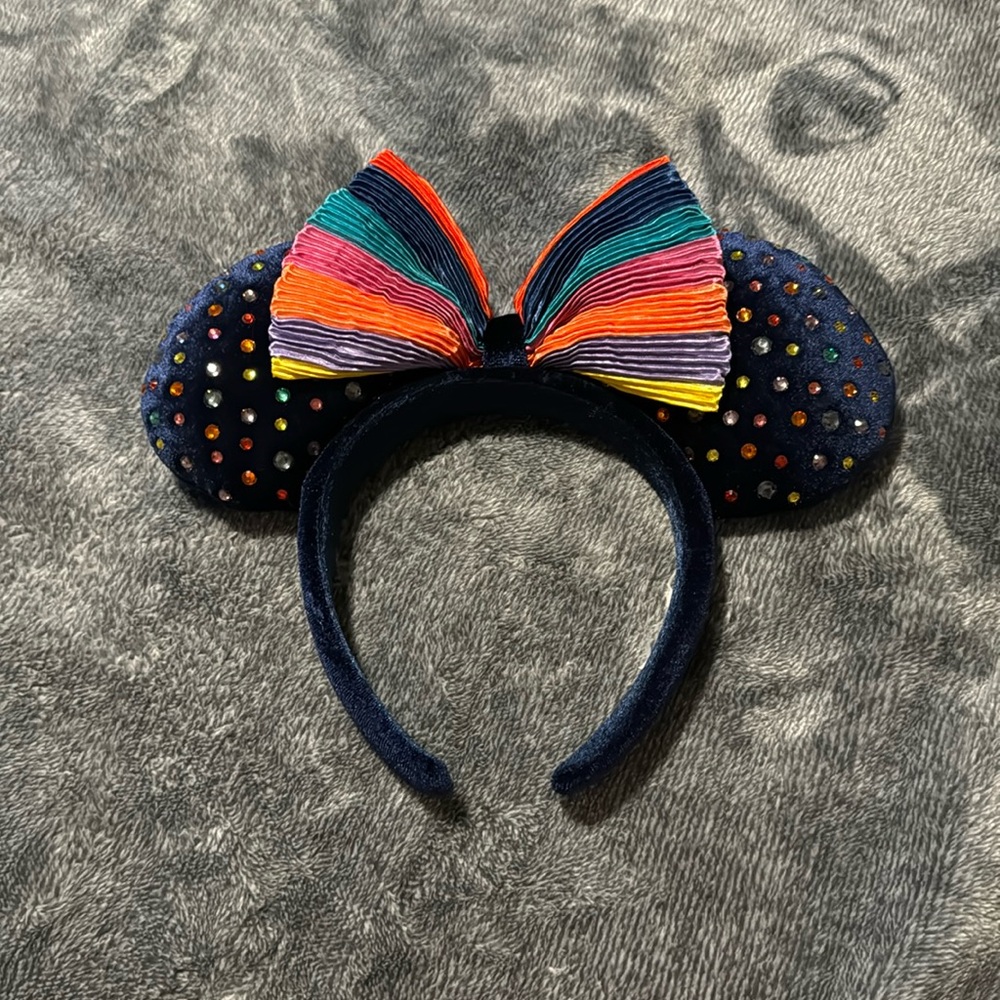Disney Minnie Mouse Rainbow Bow/Gem Ears
